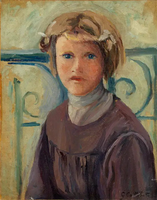 Tyttö parvekkeella - Gustave Caillebotte