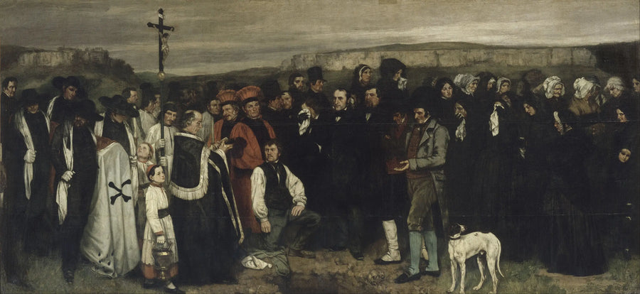 Un enterrement à Ornans - Gustave Courbet - Alpha Reproduction