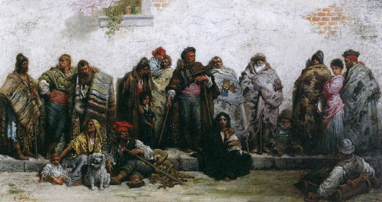 Les mendiants de Burgos - Gustave Doré - Alpha Reproduction