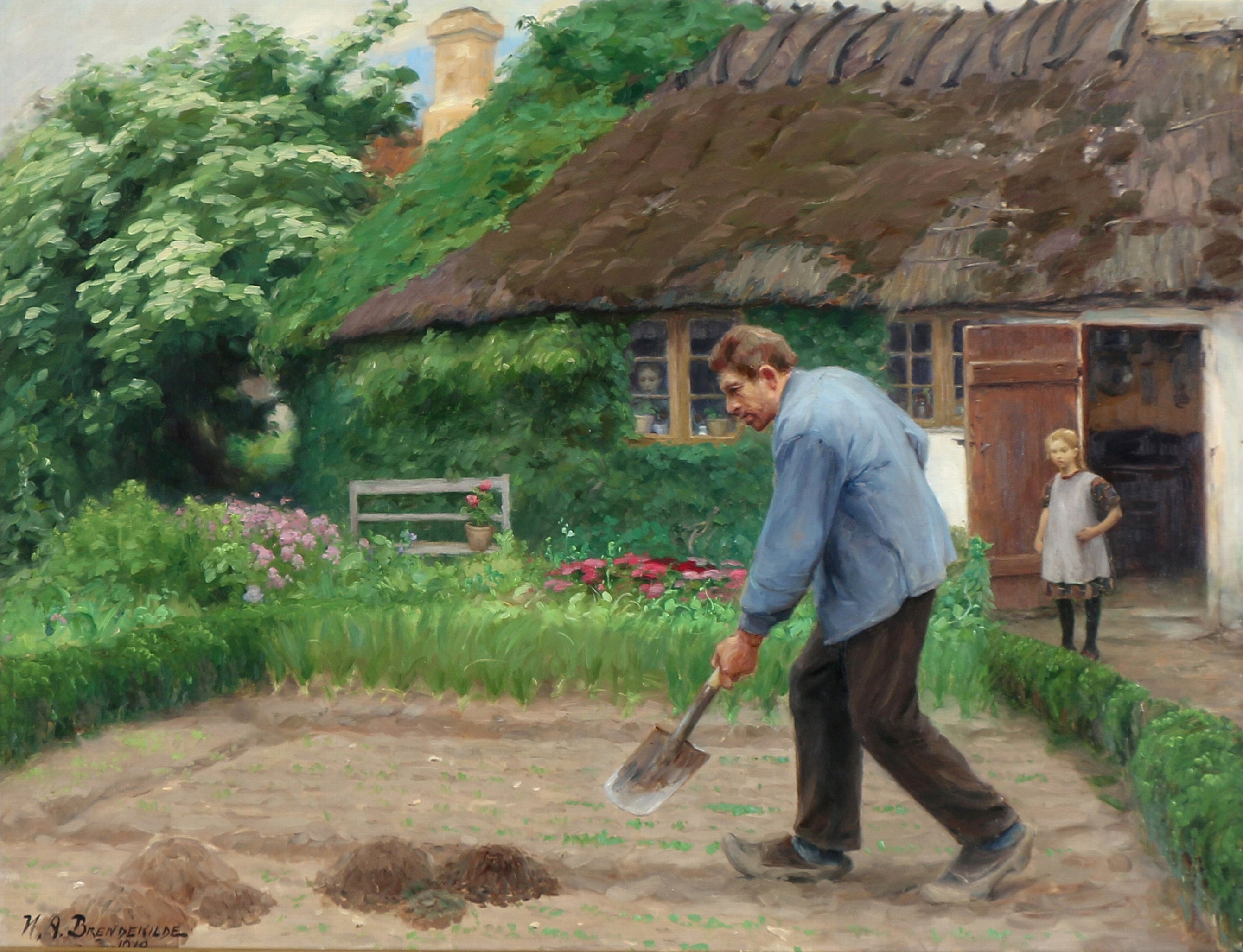 Travail de l'après-midi - H. A. Brendekilde