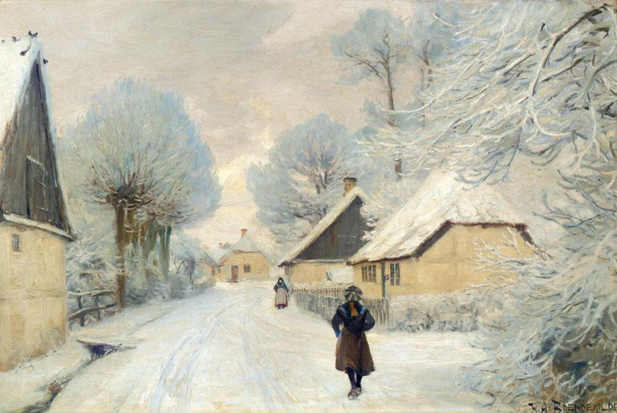 Vue depuis Næstved. - H. A. Brendekilde