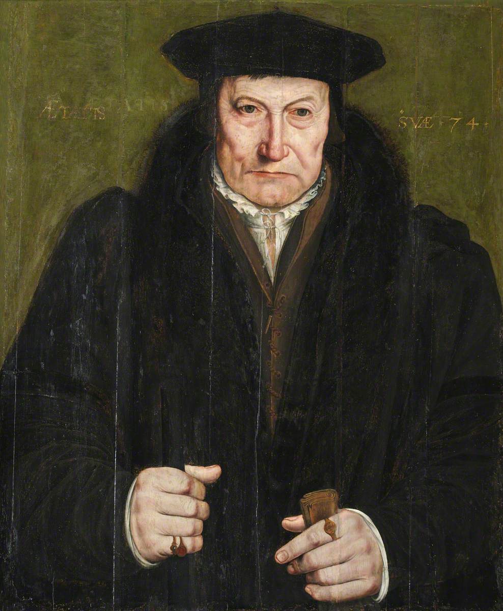 Portrait of a Gentleman (sometimes identified as Bishop Fisher, 1469–1535) - Hans Holbein le Jeune