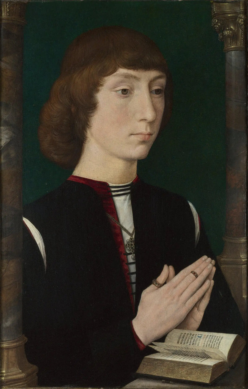 Nuori mies rukouksessa - Hans Memling