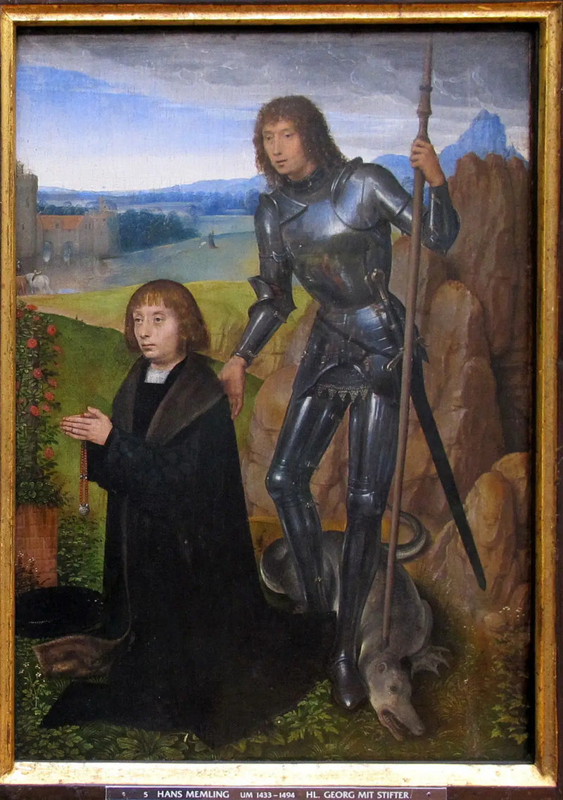 Pyhä Yrjö ja lahjoittaja - Hans Memling