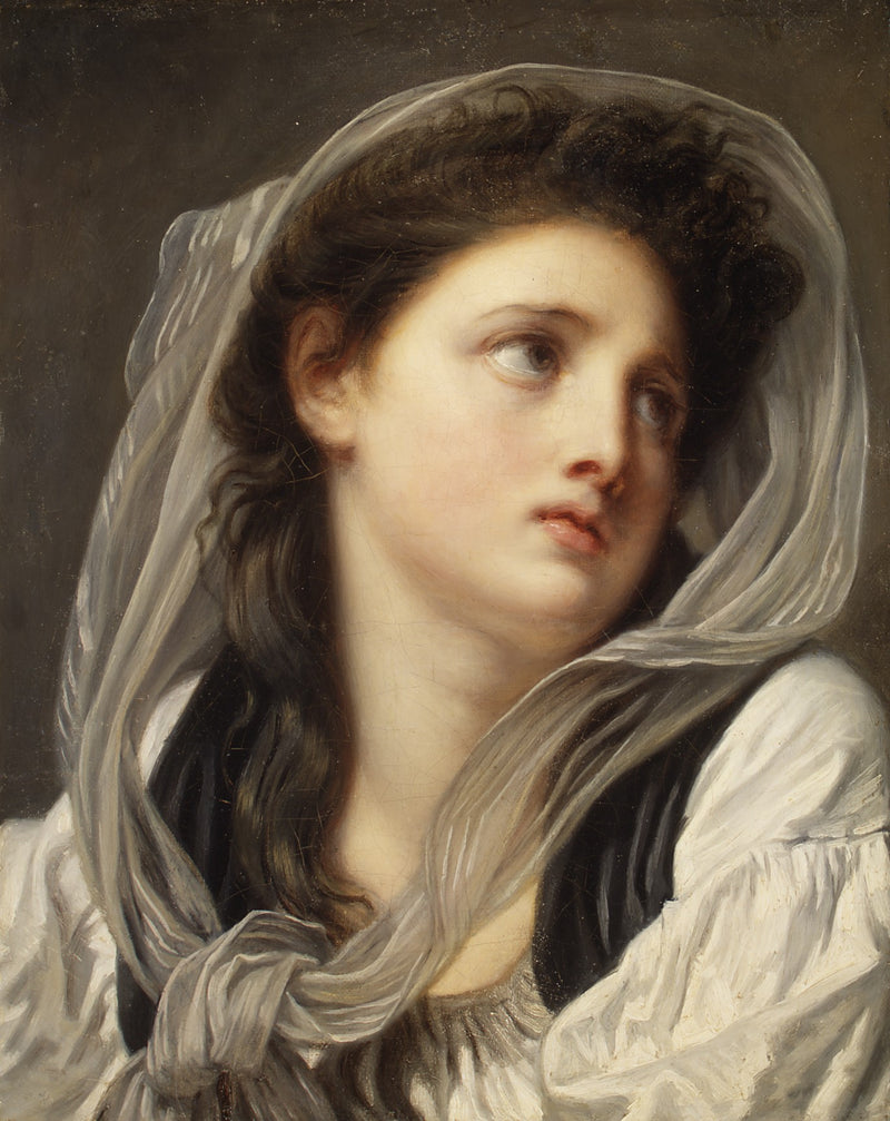 Nuoren naisen pää - Jean-Baptiste Greuze