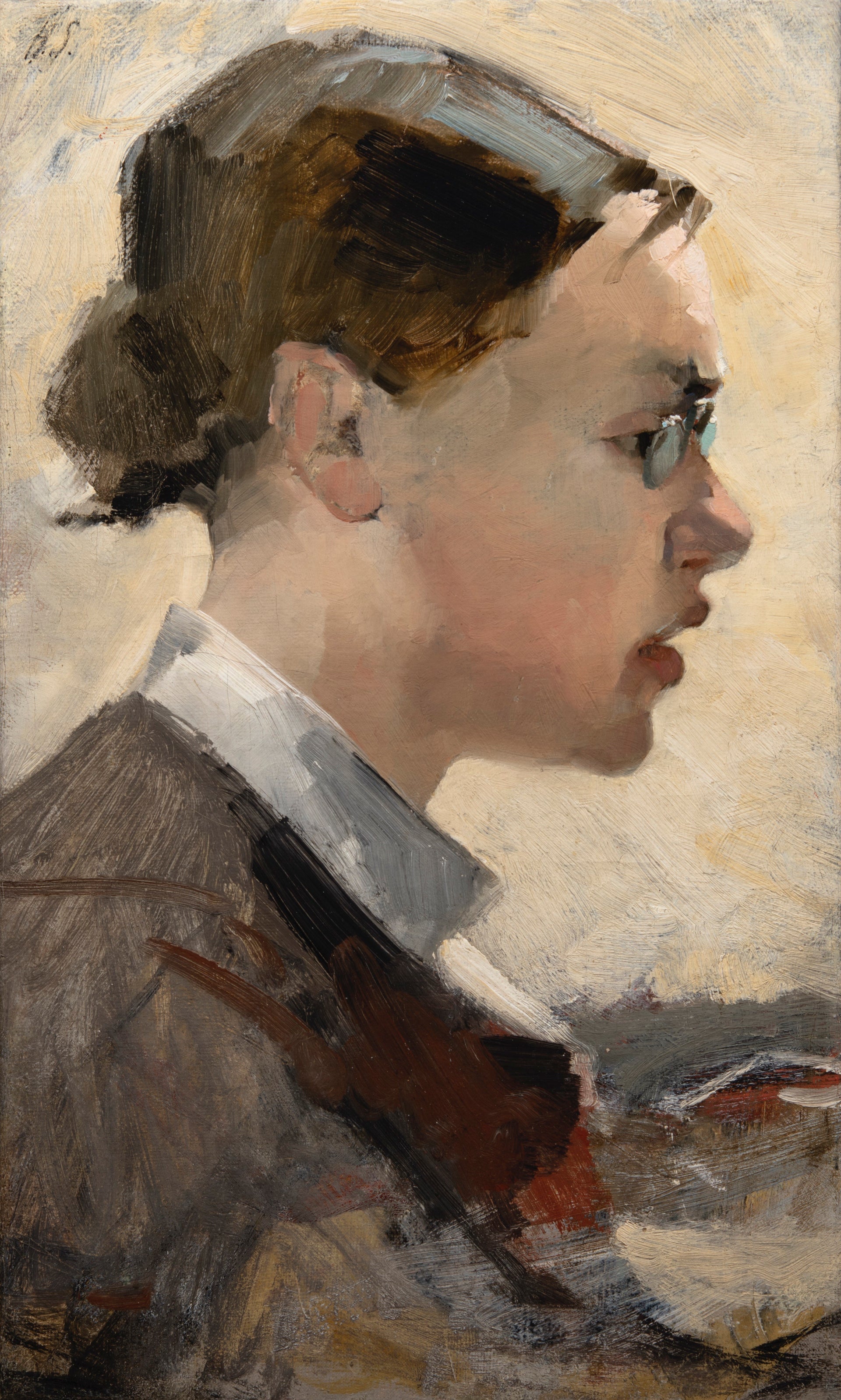 Portrait of Helena Westermarck - Helene Schjerfbeck