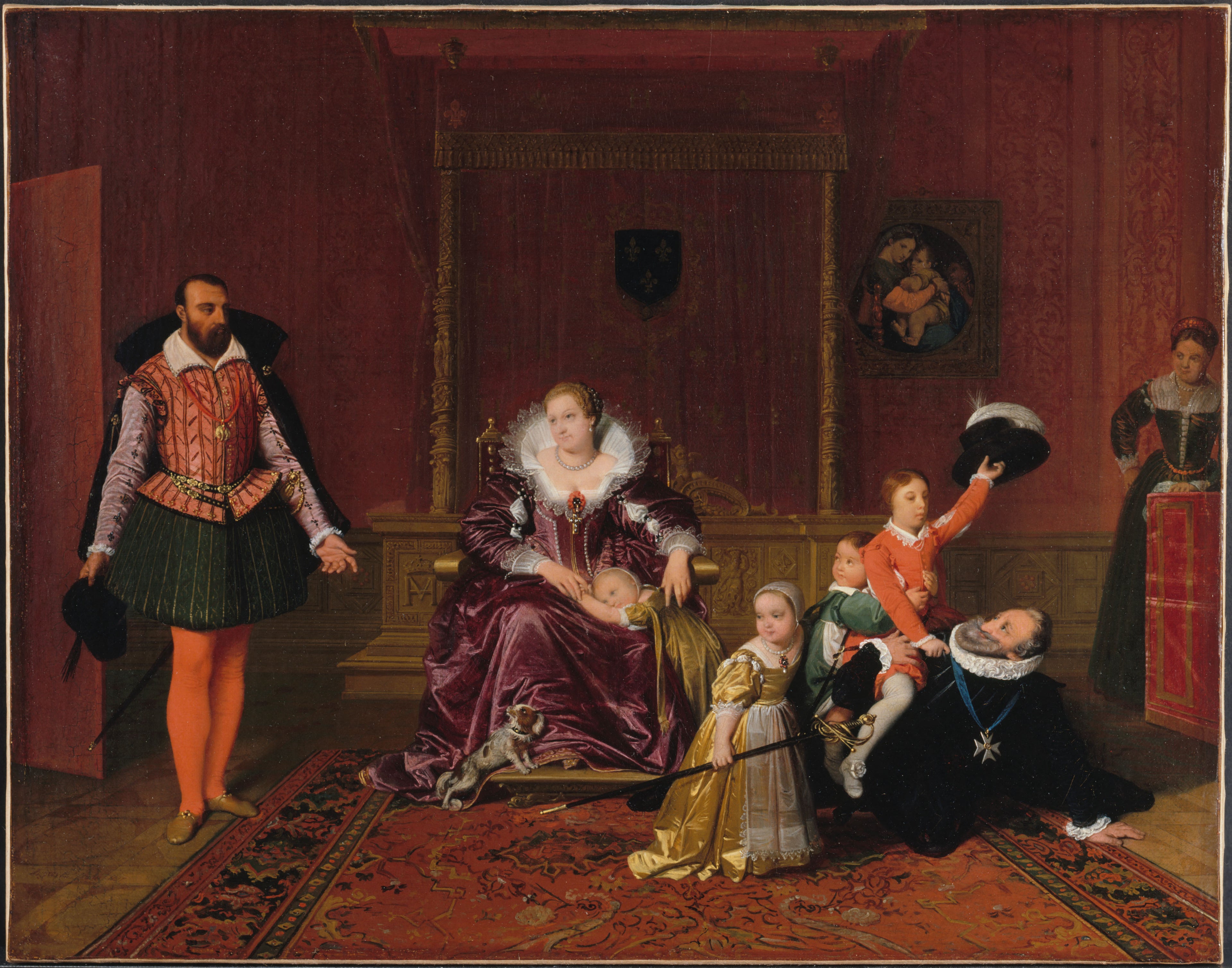 Henri IV vastaanottamassa Espanjan lähettilästä - Jean-Auguste-Dominique Ingres