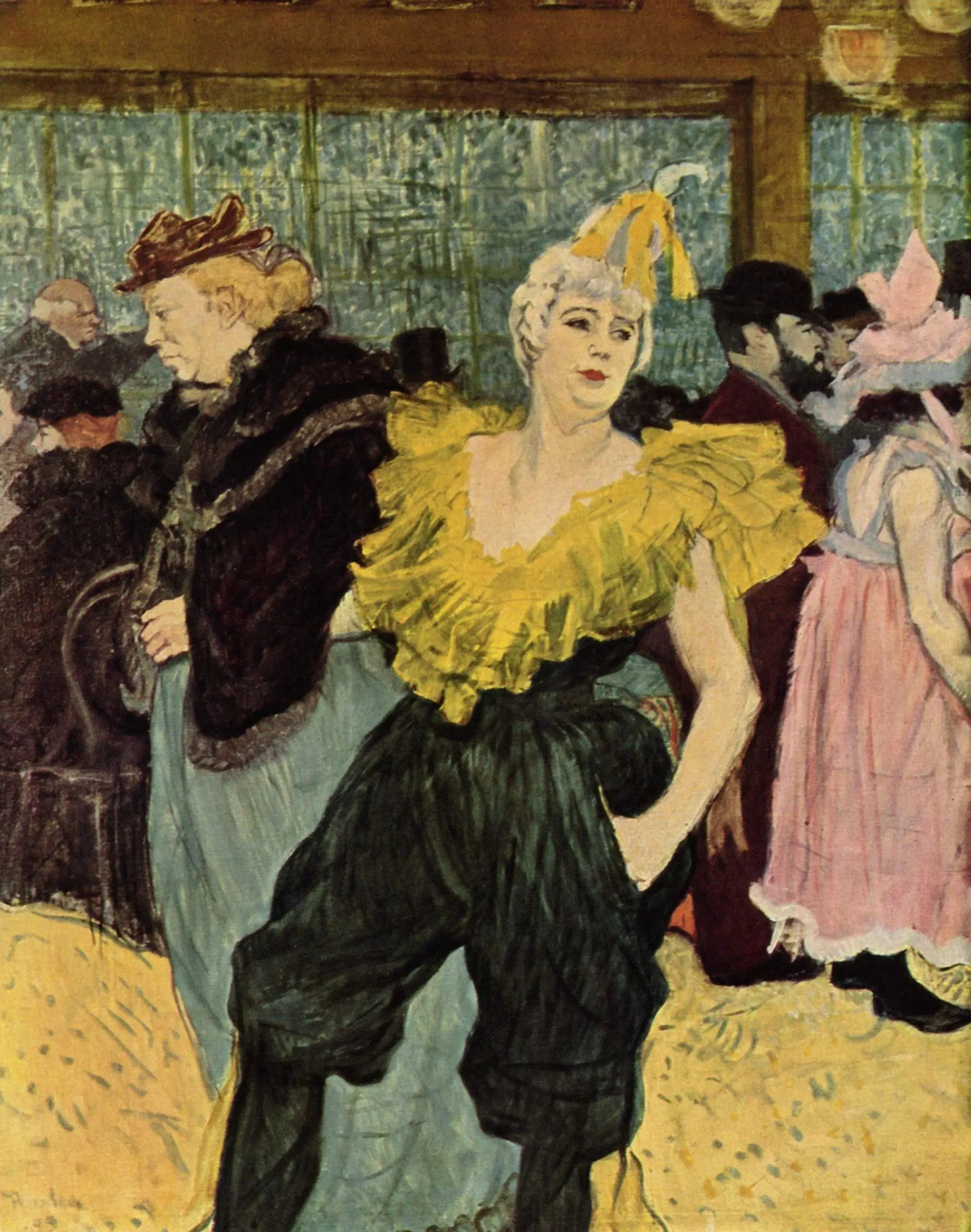 Reproduction du tableau « Au Moulin-Rouge : La clownesse Cha-U-Kao - Henri de Toulouse-Lautrec » par Alpha Reproduction en peinture à l’huile