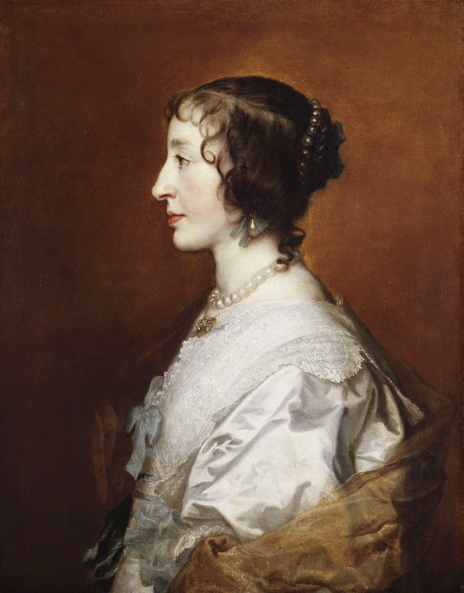 La reine Henriette Marie (1609-1669) - Antoine van Dyck