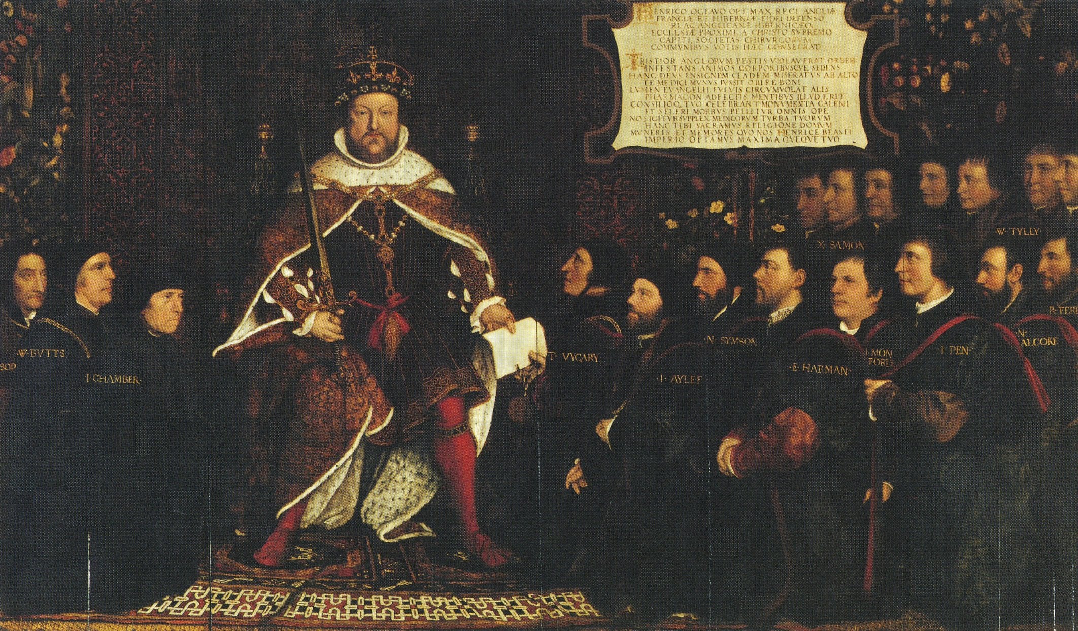 Henry VIII and the Barber Surgeons - Hans Holbein le Jeune