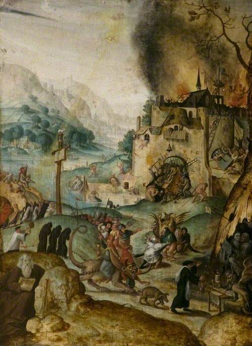 Pyhän Antonin kiusaus - Hieronymus Bosch