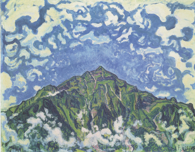Mont Niesen Heustrichista katsottuna - Ferdinand Hodler