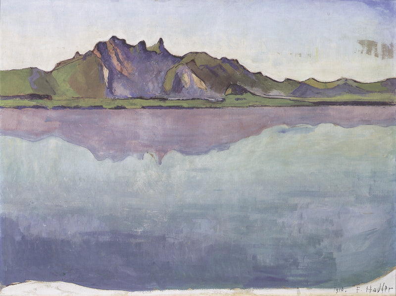 Thun-järvi ja Stockhorn - Ferdinand Hodler
