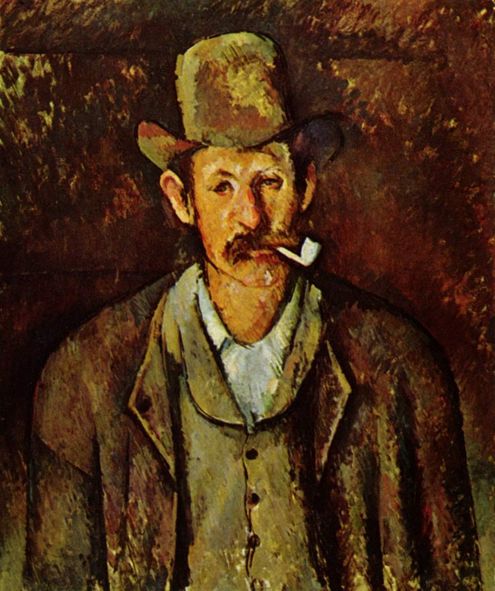 Reproduction du tableau « L'homme à la pipe - Paul Cézanne » par Alpha Reproduction en peinture à l’huile
