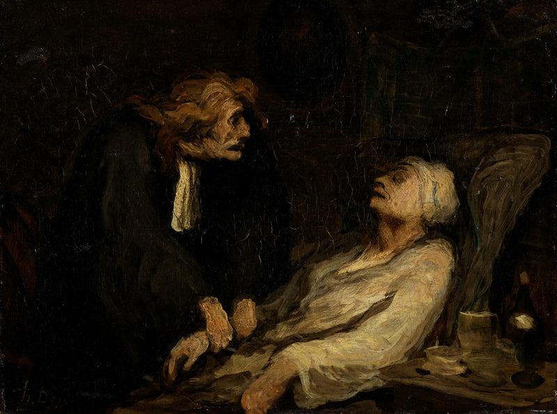 Hypokondriaksi (Tervehtymättömänä sairaana) - Honoré Daumier