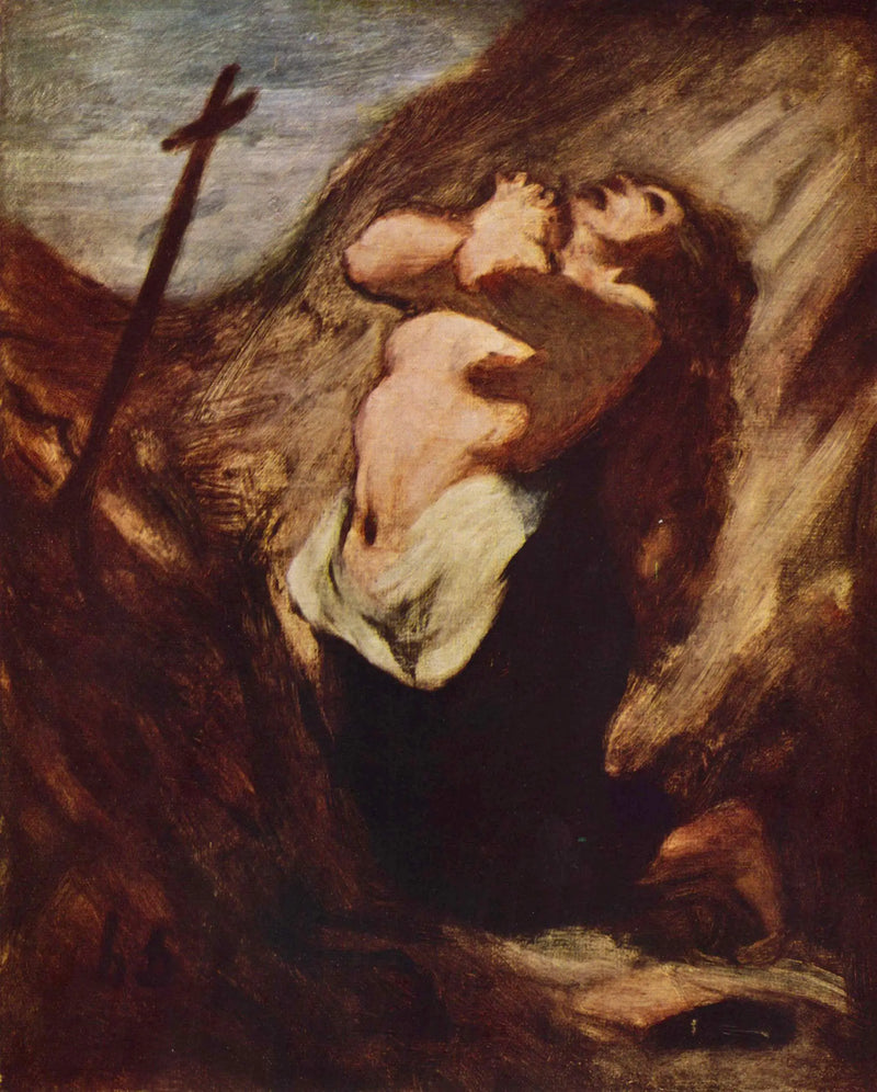 Rukouksessa oleva Madeleine - Honoré Daumier