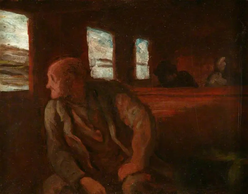 Kolmannen luokan vaunu - Honoré Daumier