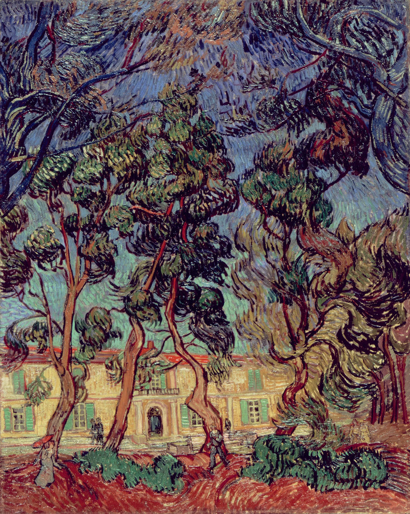 Saint-Paulin sairaalan puutarhan puut - Vincent van Gogh
