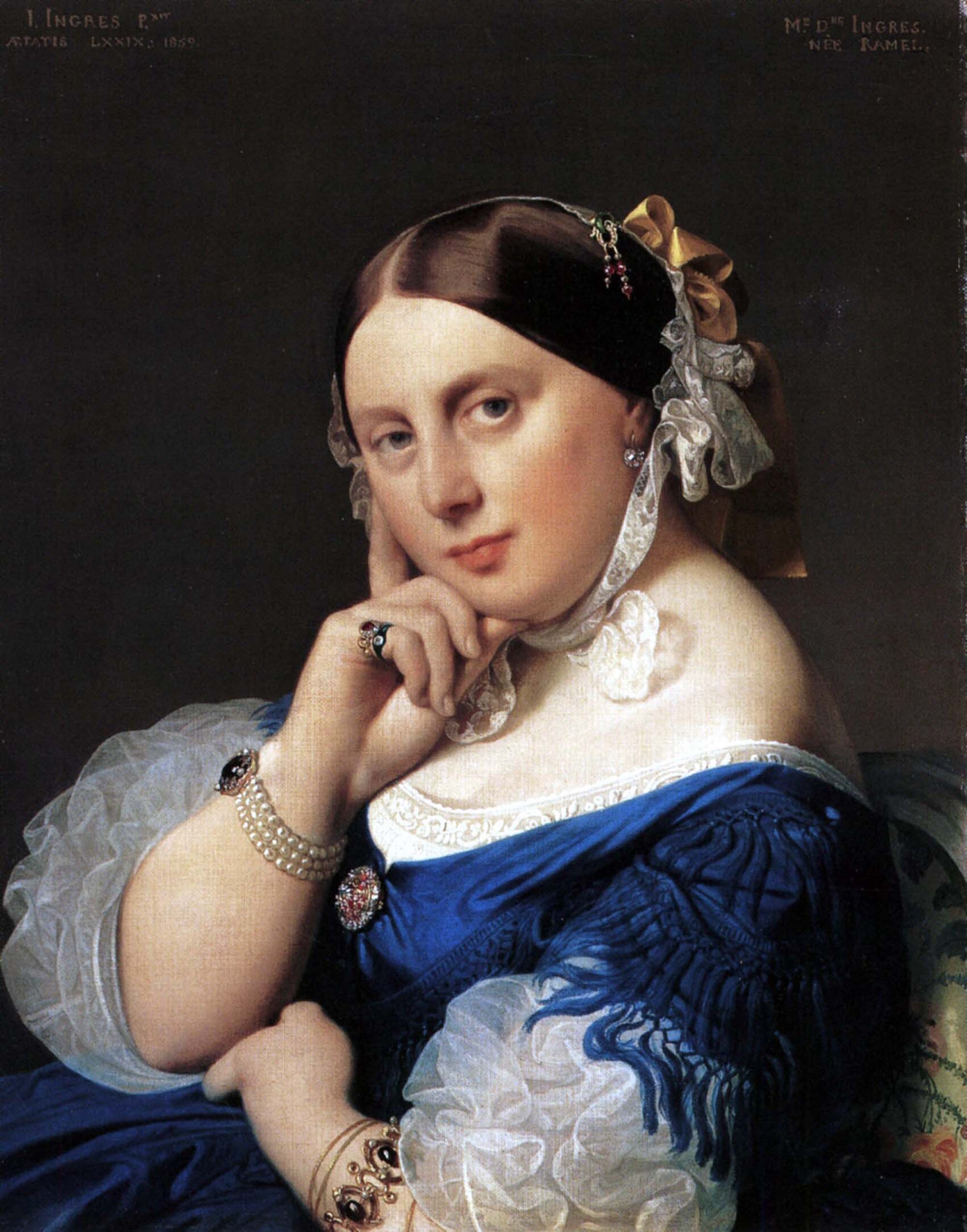 Madame Ingresin muotokuva, o.s. Ramel - Jean-Auguste-Dominique Ingres