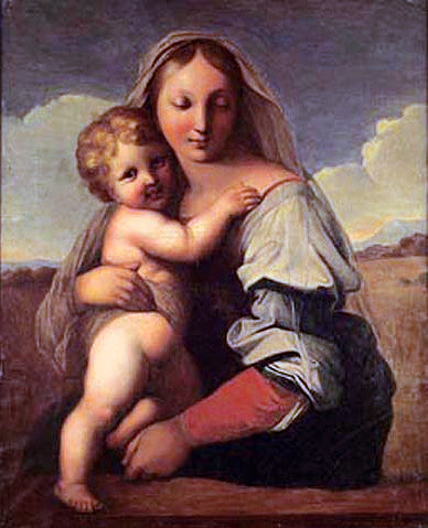 Neitsyt ja lapsi - Jean-Auguste-Dominique Ingres
