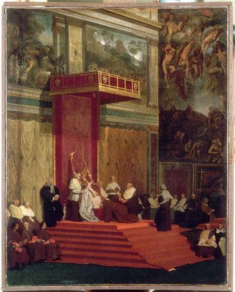 Paavi Pius VII:n vuokralaiskappeli - Jean-Auguste-Dominique Ingres