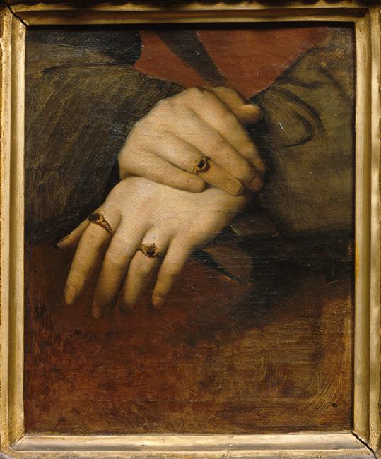 Naisten käsien opiskelu - Jean-Auguste-Dominique Ingres