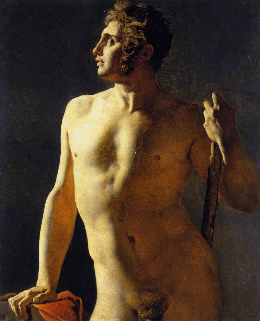 Torso tai puolihahmo maalattu - Jean-Auguste-Dominique Ingres