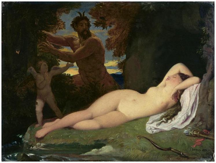 Jupiter ja Antiope - Jean-Auguste-Dominique Ingres