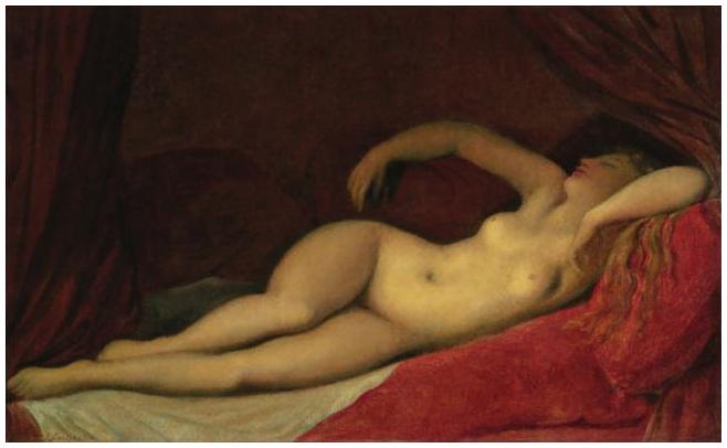 Nukkuva odaliski - Jean-Auguste-Dominique Ingres