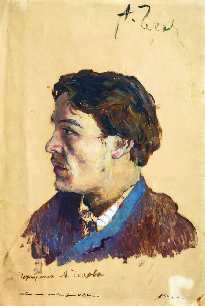 A.P. Tšehovin (Isaac Levitan) muotokuva - 1885-1886 - Isaac Levitan