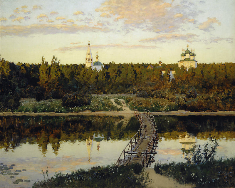 Hiljainen luostari - Isaac Levitan