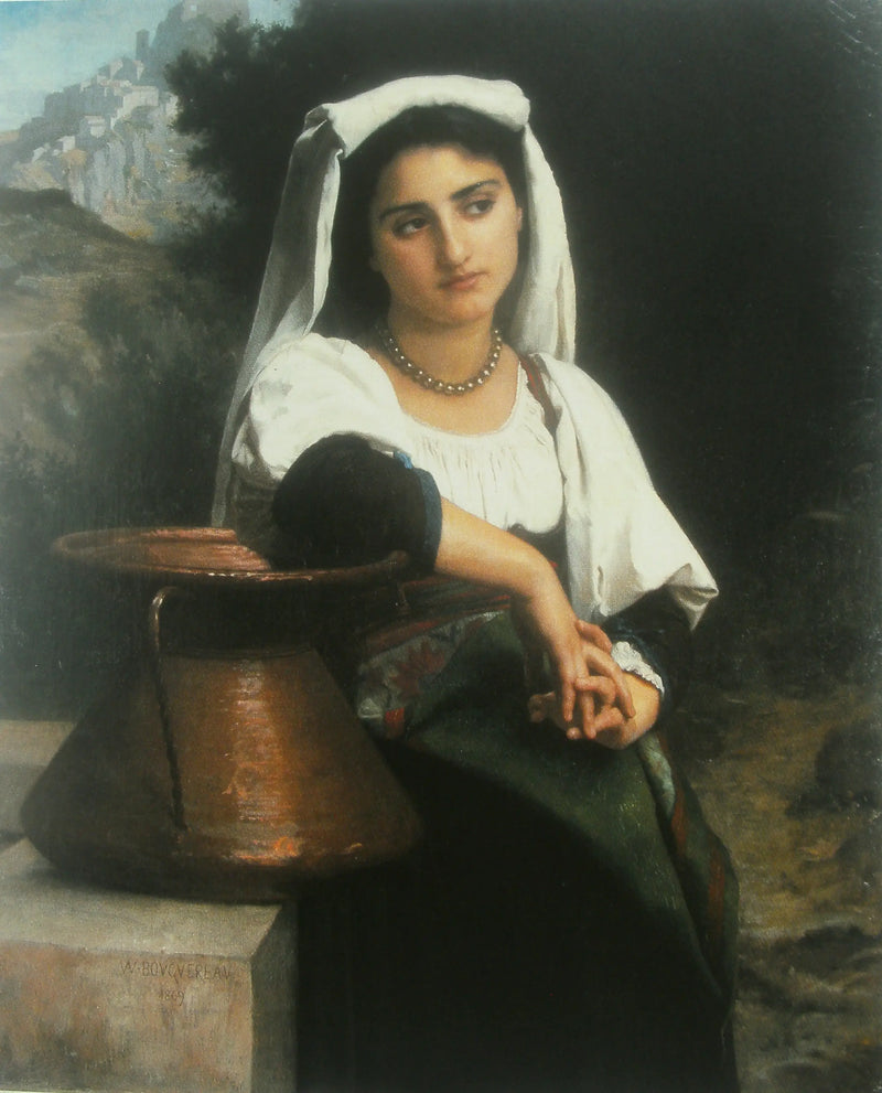 Italialainen nainen lähteellä - Bouguereau