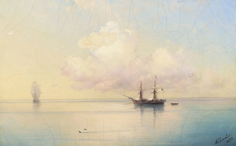 Purjeveneitä tyynellä säällä. - Ivan Aïvazovski