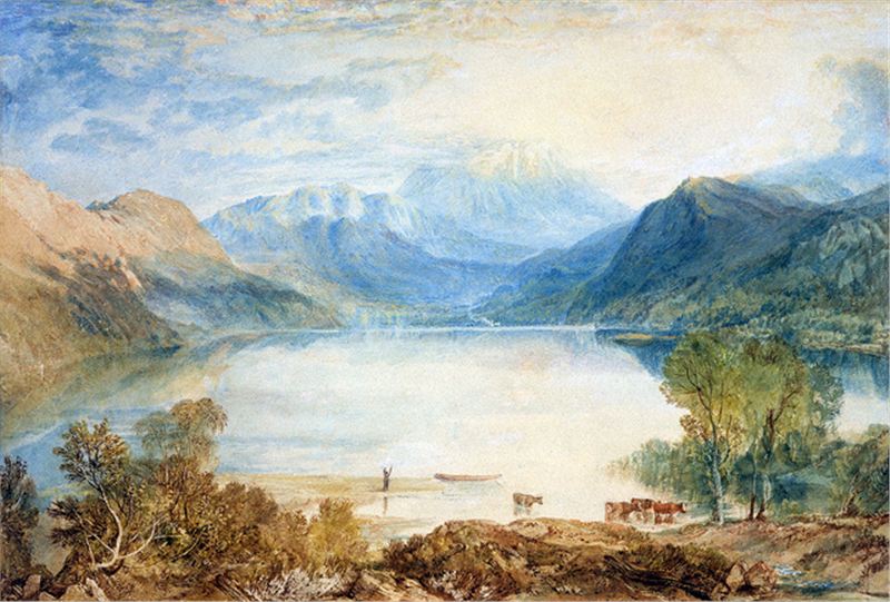 Reproduction du tableau « Ullswater from Gobarrow Park - J. M. W. Turner » par Alpha Reproduction en peinture à l’huile