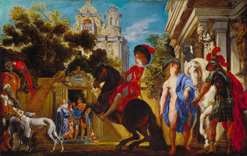 Jeune cavalier en levade - Jacob Jordaens1