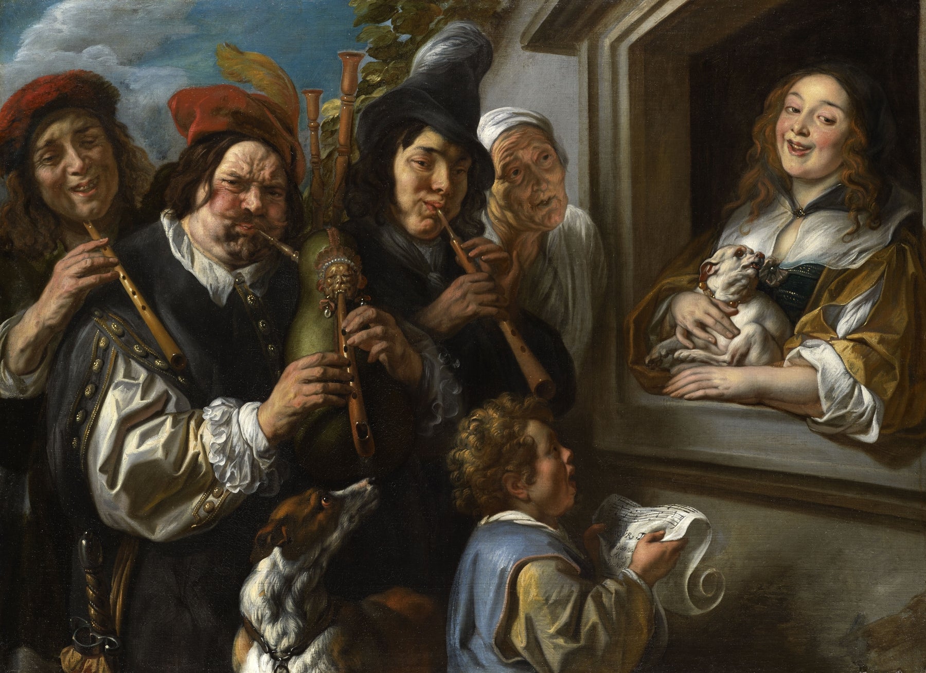 Les musiciens ambulants ou La sérénade - Jacob Jordaens1