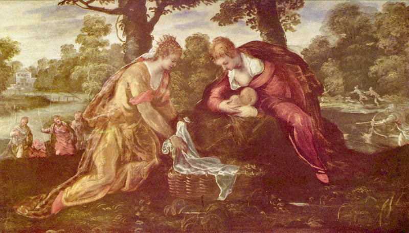 Moïse pelastettu vesistä - Jacopo Tintoretto