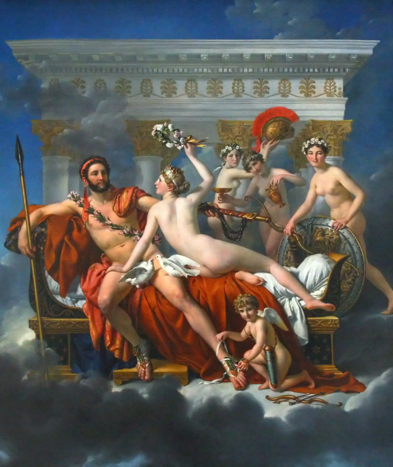 Mars aseettomana Venuksen toimesta - Jacques-Louis David