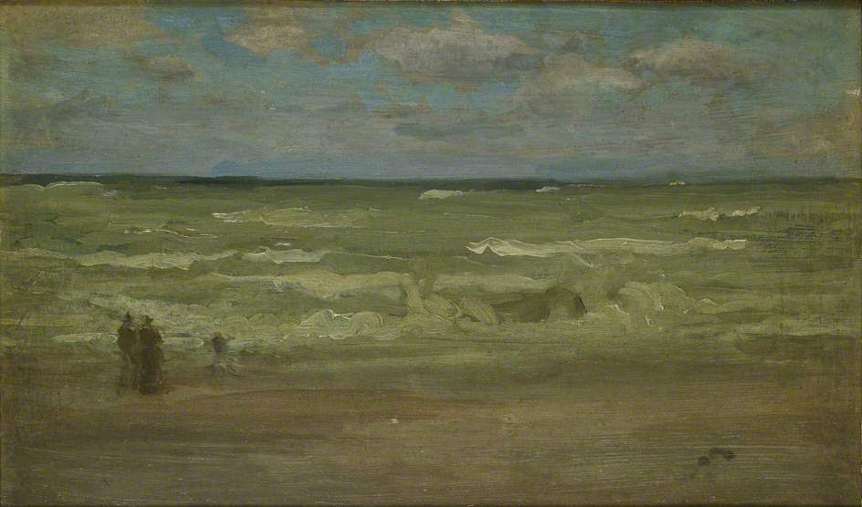 Reproduction du tableau « Le Rivage, Pourville - James Abbott McNeill Whistler » par Alpha Reproduction en peinture à l’huile