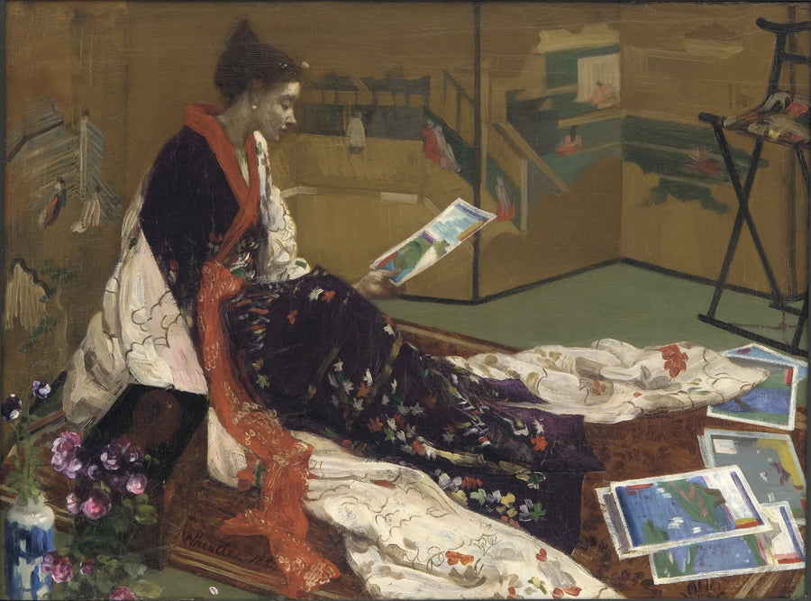 Caprice violettia ja kultaa: Kultanäyttö - James Abbott McNeill Whistler