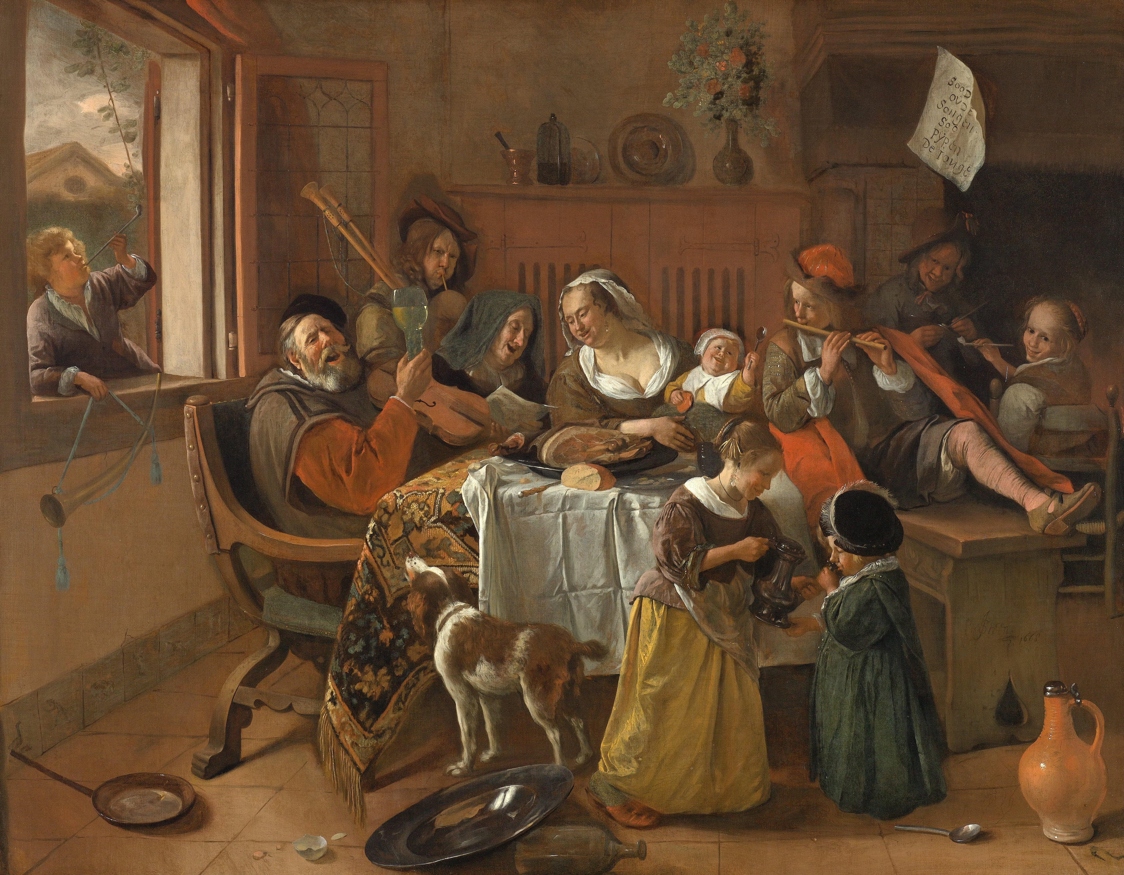 La Joyeuse Famille - Jan Steen