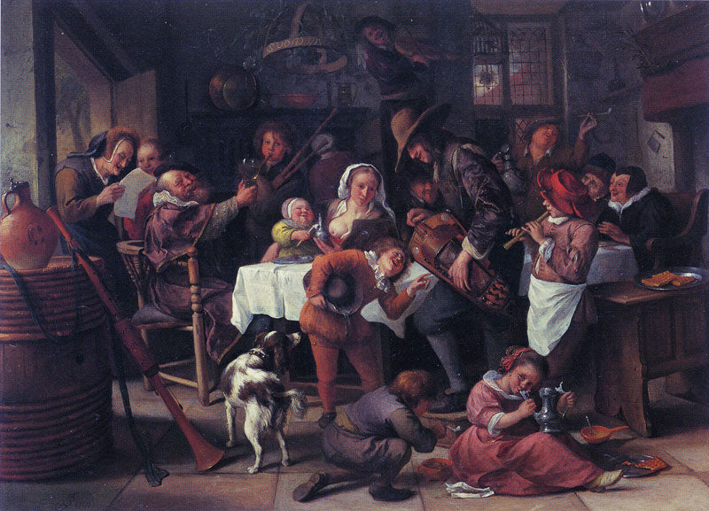 Le joueur de vielle à roue - Jan Steen