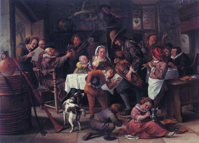 Le joueur de vielle à roue - Jan Steen