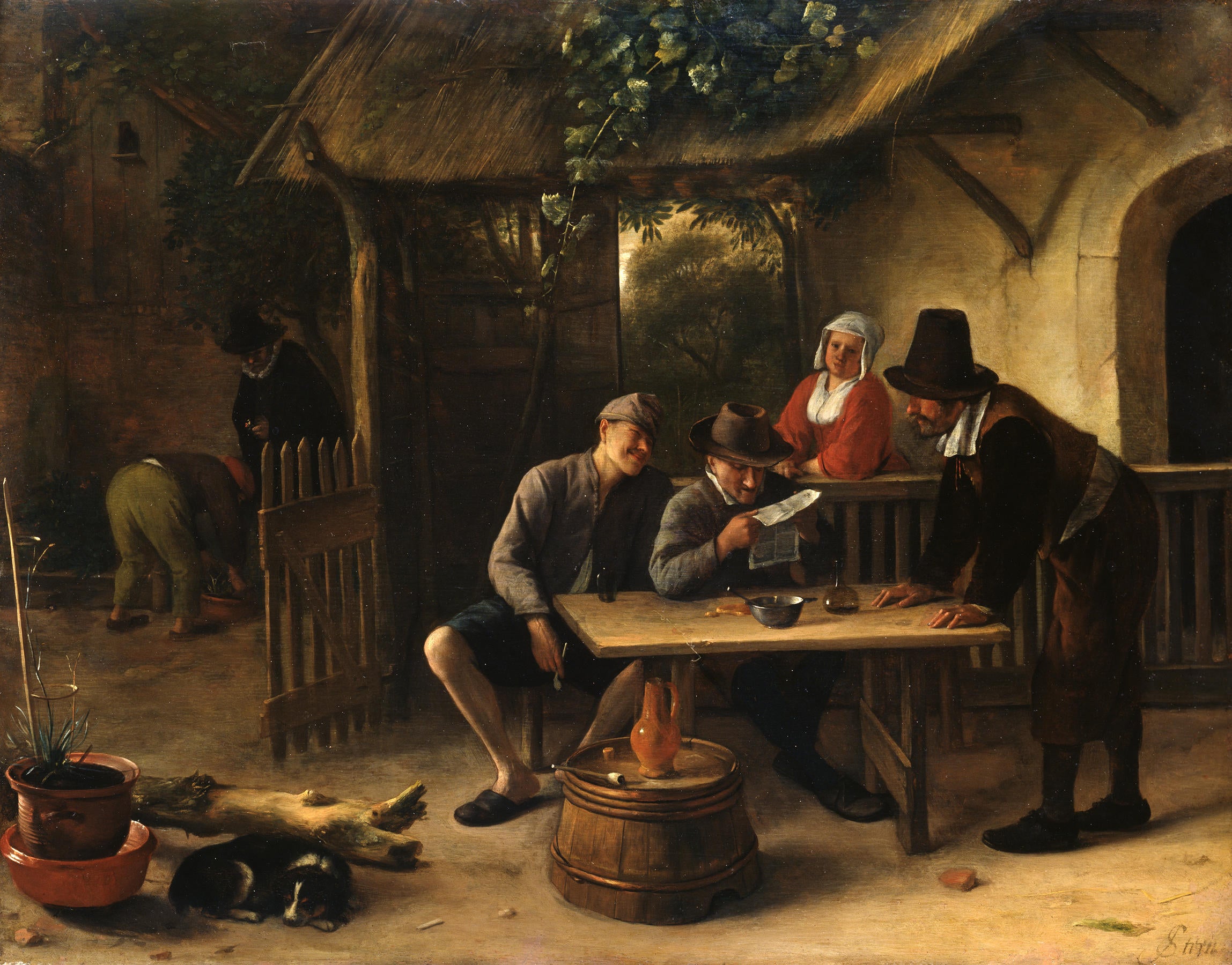 Le lecteur de nouvelles - Jan Steen