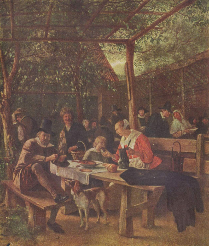 Le jardin de l'auberge - Jan Steen