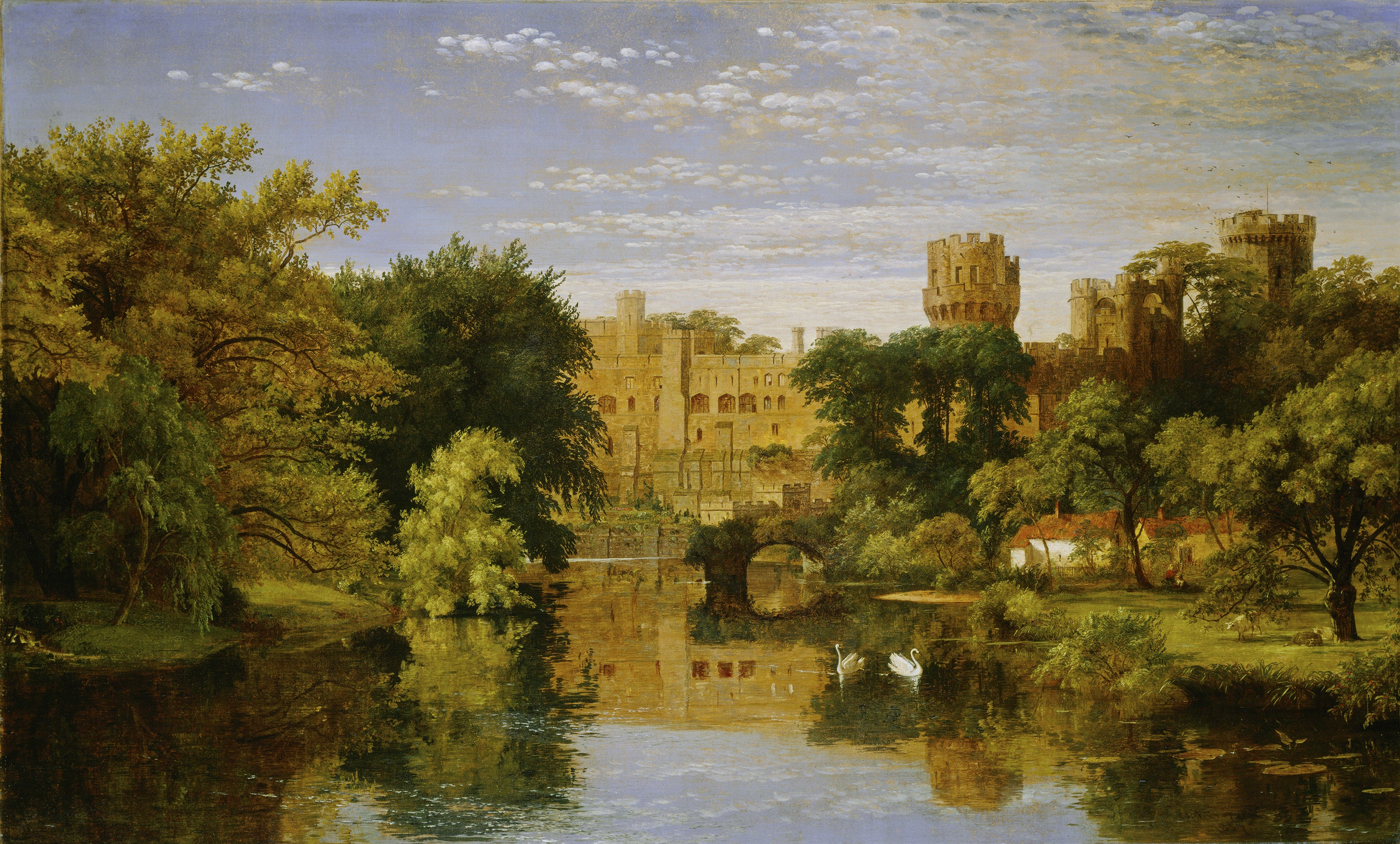 Château de Warwick, Angleterre - Jasper Francis Cropsey