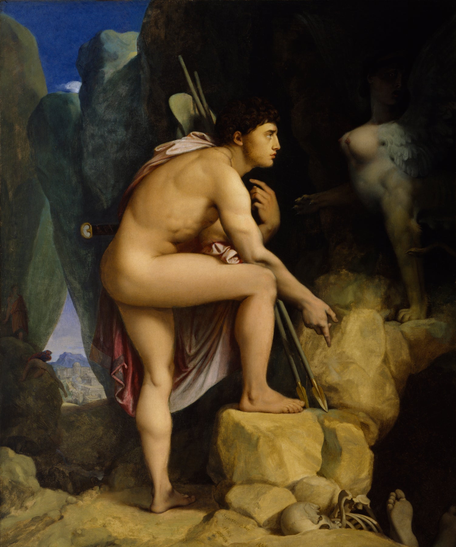Ödipus ja sfinksi - Jean-Auguste-Dominique Ingres
