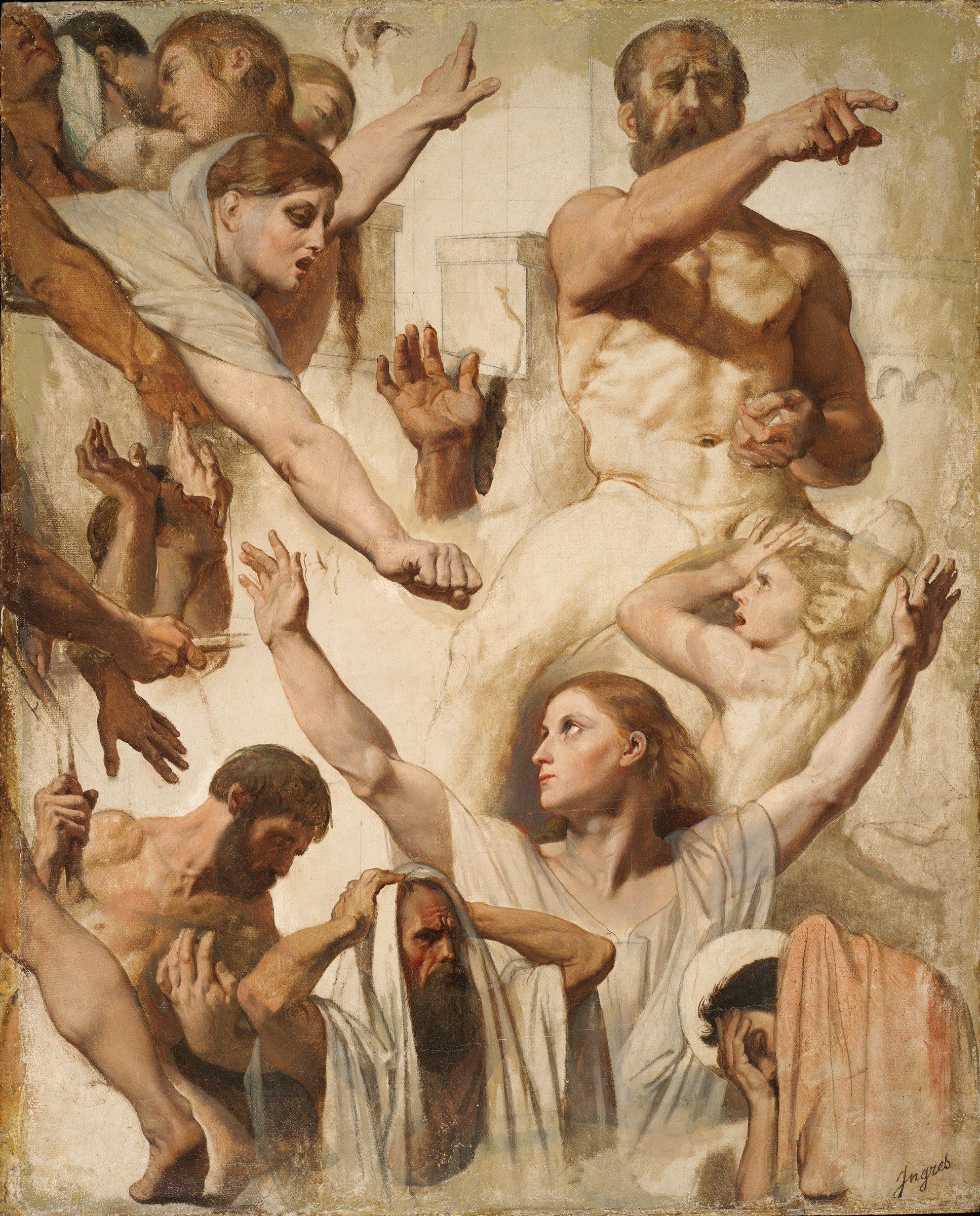 Opetukset Le Martyre de saint Symphorien (Pyhä, Äiti ja Prokonsuli) - Jean-Auguste-Dominique Ingres