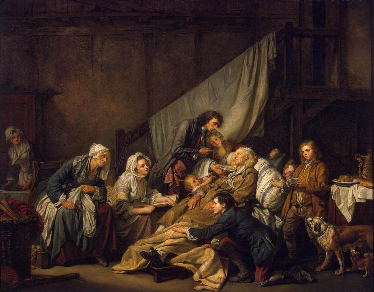 La Piété filiale - Jean-Baptiste Greuze