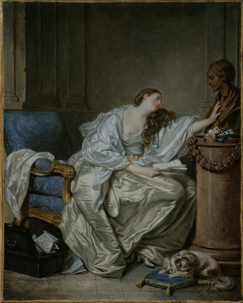 Surullinen leski - Jean-Baptiste Greuze